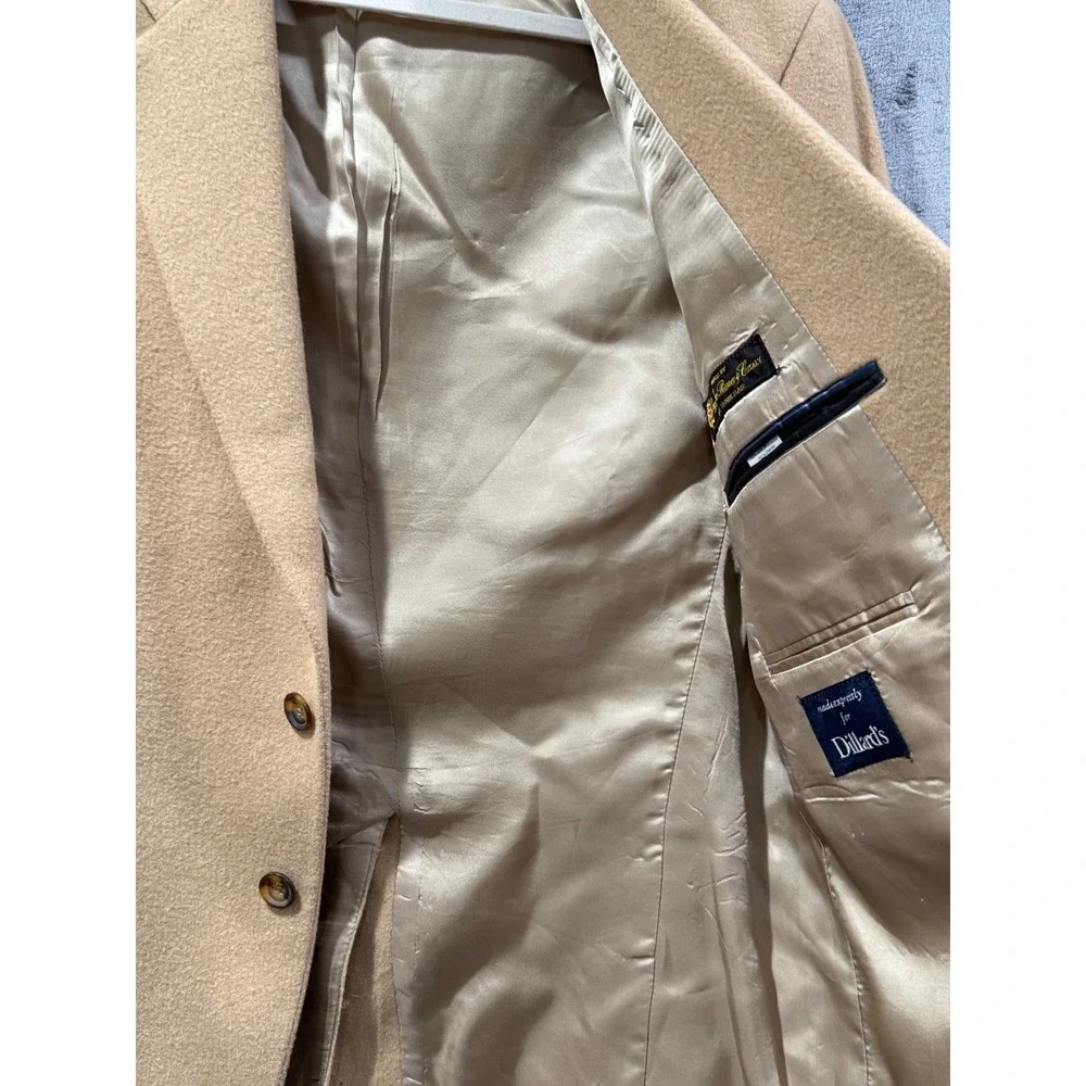 Ralph Lauren 100% Camel Hair Blazer Tan Sport Coat Mens 41R Lora Piana VTG